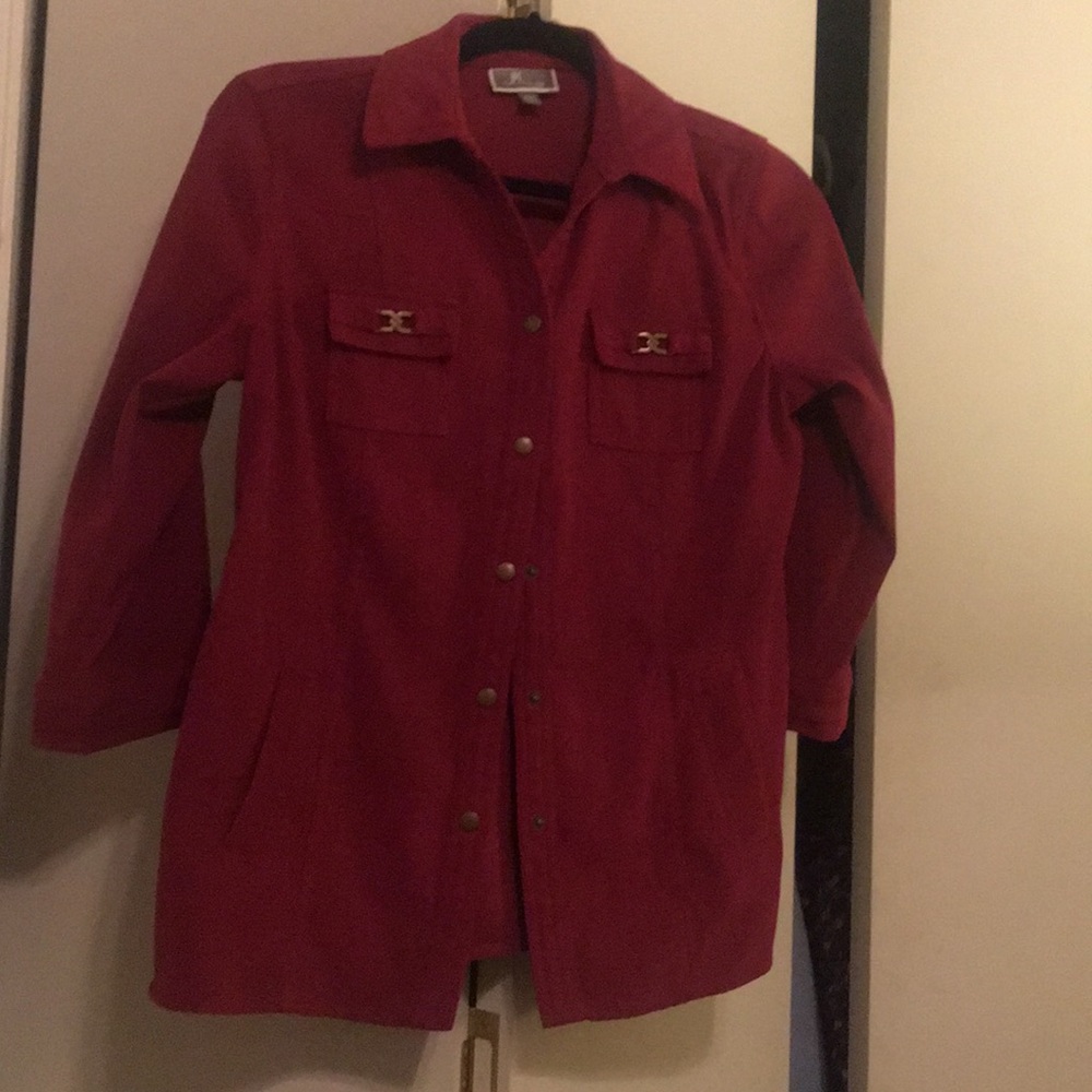 JM Collection Suede Blouse